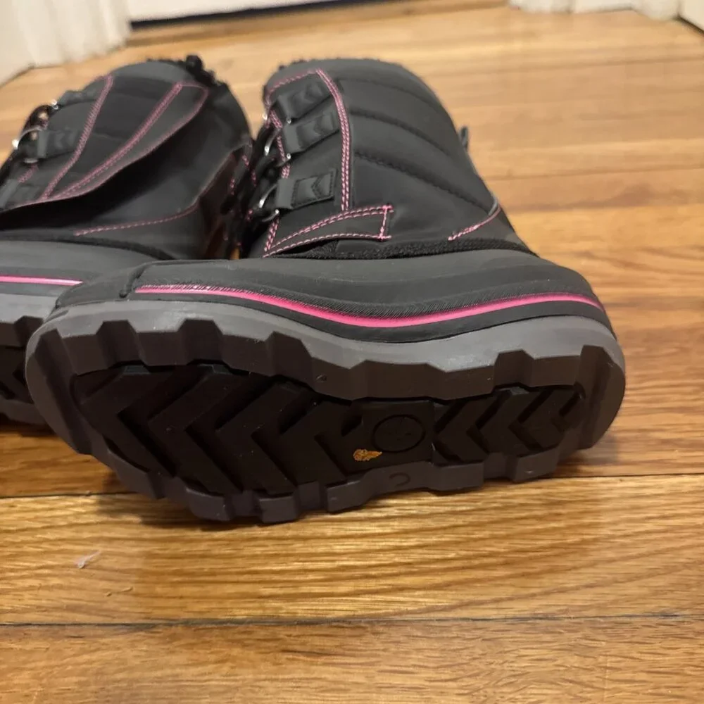 Billy Ice II Snow Boots Youth Girls Black/Pink Size 11